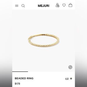 Mejuri Gold Beaded Ring